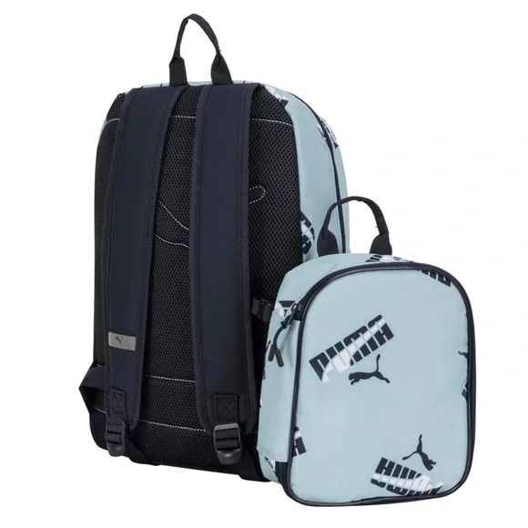 PUMA Kid's Colony Lunch Kit & Backpack Combo, Modern Mint/New Navy, Medium - Picture 3 of 8